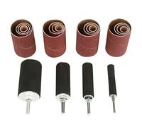 Paquete de 20 Piezas Kit de Tambor de Lijado, Kit de Lijadora de Tambor, Kit de Herramienta de Lijadora de Tambor de Lijado de Husillo con Estuche para Prensa de Taladro