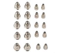 Paquete de 20 piezas para soplete de corte de plasma P80 Incluye 10 boquillas y 10 electrodos para corte 60A 80A (1,70 mm)