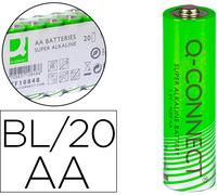 Paquete de 20 pilas alcalinas AA / LR6 - Q-CONNECT