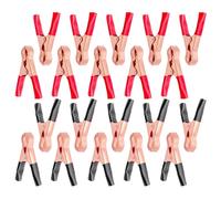 Paquete De 20 Pinzas De Cocodrilo para Batería De Automóvil, Abrazaderas para Cables De Puente para Automóviles, Abrazaderas para Conectores De Cargador, Reemplazo O Reparación De Baterías