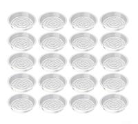 Paquete de 20 platillos de plástico transparente, bandejas transparentes para macetas para jardinería interior y exterior, impermeables, antideslizantes, para proteger las superficies del agua (6