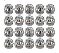 Paquete de 20 resortes de embrague de metal para cortador de cepillo, piezas de repuesto de recortadora de césped de 52 mm y cortasetos, accesorios para cortacésped de metalurgia en polvo a granel