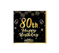 Paquete de 20 servilletas de cóctel Cheers to Years - Servilletas de fiesta de cumpleaños negras y doradas, servilletas de bebidas de 7 x 7 pulgadas para aniversario y celebraciones de hitos