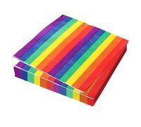 Paquete de 20 servilletas de orgullo a rayas arcoíris, servilletas de papel desechables de 2 capas para eventos y fiestas del Día del Orgullo LGBTQ