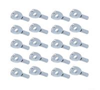 Paquete de 20 tapones de junta de puerto de cuerda de alambre para cable de 5 mm y 6 mm, conector de terminal de ojal de polea de gimnasio de hierro, piezas de equipo de fitness para el hogar, fila