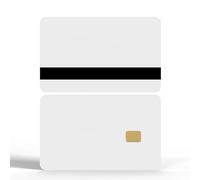 Paquete de 20 tarjetas de chip SLE4442 con HiCo de 8,4 mm, 2 pistas de rayas Mag