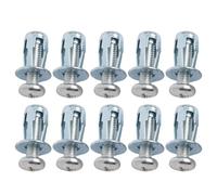 Paquete de 20 tuercas hexagonales de expansión de acero al carbono para paredes huecas compatibles con placas de yeso M5 M6 tamaños plata