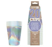 Paquete de 20 vasos de papel oficiales originales Rainbow | Vasos de Papel Americanos Iridiscentes 53cl | Vasos de papel reciclables ultrarresistentes | OriginalCup®