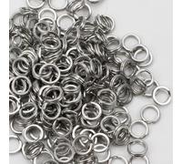 Paquete de 200 anillos divididos de acero inoxidable 304 para señuelos de pesca, conjuntos de anzuelos de crankbaits de grado marino, resistentes a la corrosión