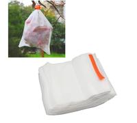 Paquete de 200 Bolsas de protección de Frutas para Plantas de jardín, Bolsas de Malla con cordón para Uvas, Manzanas, Melocotones, Peras, caquis, Naranjas, Control de plagas de pájaros