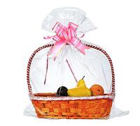 Paquete de 200 bolsas grandes de celofán de 24 x 30 pulgadas, bolsas de regalo de celofán transparente extragrandes de 2.3 mil de grosor para cesta de frutas, envoltura de regalo, golosinas, artes y