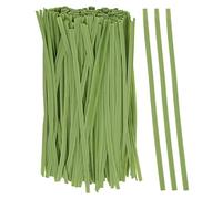 Paquete de 200 bridas para plantas trepadoras de plástico verde de 6 pulgadas, cable de soporte flexible para plantas, alambre para plantas de jardín para jardinería, tallos, correas y bricolaje