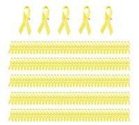 Paquete de 200 broches de cinta de concienciación benéfica, alfileres de cinta de servicio comunitario, adecuados para recaudación de fondos y broches fáciles de llevar, talla única, como se describe