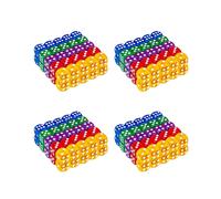 Paquete de 200 Dados de Juego de 6 Lados TranslúCidos y SóLidos de 14MM para Juegos de Mesa, Actividad, Tema de Casino, EnseñAnza de MatemáTicas