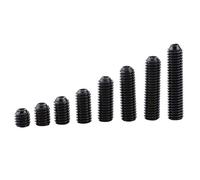 Paquete de 200 Piezas de Tornillos de Cabeza Hexagonal de Acero al Carbono M3 Set Kit de Tornillos de Fijación de Punta Redonda para Taza, Surtido