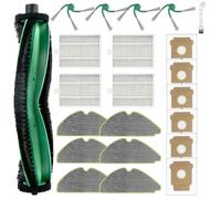 Paquete de 22 accesorios para iRobot Roomba 115 Combo / 115 Combo + | La pieza de repuesto incluye 1 cepillo principal 4 cepillo lateral 4 filtro 6 bolsa polvo 6 almohadilla fregona 1 herramienta