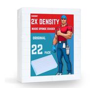 Paquete de 22 gomas de borrar mágicas, 2 gomas de borrar mágicas de densidad 2 veces a granel para limpiar cocina, baño, pared, suelo, almohadillas de limpieza multifuncionales para el hogar