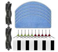 Paquete de 22 piezas de repuesto G8000 MAX compatibles con robot aspirador Tikom G8000 MAX, 2 cepillos de rodillo, 10 cepillos laterales, 5 filtros HEPA, 5 almohadillas de fregona, kit de accesorios
