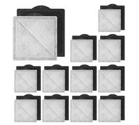 Paquete de 24 filtros de repuesto para fuente de agua para gatos Petsafe Premier, Outlast Pumpless, Ion-X y Viva, doble filtración, cuadrado (negro)