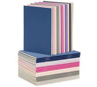 Paquete de 24 mini cuadernos de papel para niños, blocs de notas de bolsillo a granel con 48 páginas a rayas para diario, escritura, composición, suministros escolares de 3.5 x 5 pulgadas (6 colores,