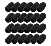 Paquete de 24 Mini Espuma Parabrisas Solapa Auriculares MicróFono Esponja Cubierta ProteccióN para Lavalier y