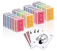 Paquete de 24 naipes en colores vibrantes baraja de cartas de tamaño de póquer índice estándar, mazos de cartas estándar para actividades de cartas, suministros de fiesta