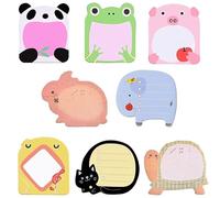 Paquete de 24 notas Post-It de animales de dibujos animados, diseño de animales, mini notas Post-it, notas novedosas, bonitas tarjetas de bloc de notas, para rellenar bolsas de notas de oficina,