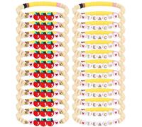 Paquete de 24 pulseras de agradecimiento para profesores, regalo de agradecimiento para fin de año, graduación, regreso a clases, cumpleaños, Navidad, Acción de Gracias, regalos de agradecimiento para