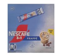 Paquete de 24 sobres de café instantáneo Frappé Sticks 3 en 1 de NESCAFÉ de 15 g (15 g cada uno) Café - Leche - Azúcar