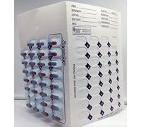 Paquete de 24 tarjetas y 24 ampollas para 31 días mensuales de sellado en frío