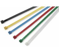 Paquete de 25 abrazaderas reabribles blancos 195x4,7mm PA66