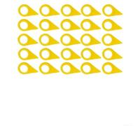 Paquete de 25 indicadores amarillos de tuerca de rueda de 19 mm para camión, coche, caravana, remolque, seguridad, monitor de pernos sueltos, sistema visual, protección de flota, material de