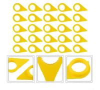 Paquete de 25 indicadores amarillos de tuerca de rueda de 19 mm para camión, coche, caravana, remolque, seguridad, detección suelta, ayuda visual, herramienta de mantenimiento de flota, material de