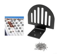 Paquete de 25 protectores de nieve de metal diseñados para una prevención eficaz de deslizamiento de nieve y seguridad en el techo, con metal resistente y agujeros preperforados con kit de instalación