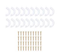 Paquete de 250 clips antideslizantes para cajones fáciles de usar, para fijar y estabilizar cuñas fáciles con tornillos