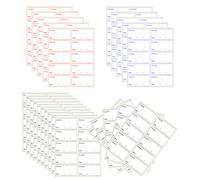 Paquete de 250 etiquetas de refrigerador, etiquetas de almacenamiento alimentos congelados, etiquetas fecha de escritura fácil, pelables sin residuos, para refrigerador, frasco, fiambrera (3 x 6 cm)