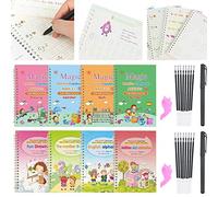 Paquete de 28 cuadernos mágicos reutilizables para niños, libro de práctica de escritura, impresión manual, cuaderno de trabajo de escritura caligráfica (estilo 1)