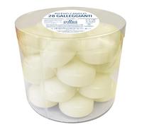 Paquete de 28 velas flotantes - Diámetro 5 cm - 5,5 horas de duración - Color marfil - Cereria Di Giorgio