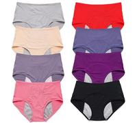 Paquete de 3/4/8 paquetes de ropa interior a prueba de fugas para mujeres mayores de 60 años con protección contra la incontinencia (8 unidades, CN-M)