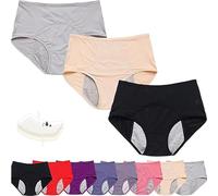 Paquete de 3/4/8 paquetes de ropa interior a prueba de fugas para mujeres mayores de 60 años, incontinencia (3 piezas - B, CN-3XL)
