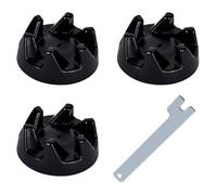Paquete de 3 acopladores de licuadora para KitchenAid 9704230, acoplador de goma de repuesto con llave, compatible con KitchenAid KSB5, KSB52, 5KSB5 y 5KSB52