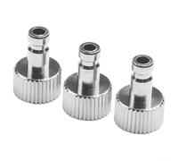 Paquete de 3 adaptadores de acoplador de desconexión rápida G1/8 pulgadas para aerógrafo macho, accesorio de acero de aleación para aerógrafo y manguera de aire, accesorios profesionales para