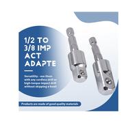 Paquete de 3 Adaptadores de Enchufes de de Impacto Juego de Enchufes Giratorios de Junta Universal de 360 Grados, Adaptador de Enchufe una