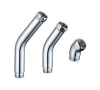 Paquete de 3 adaptadores de manguera de ducha ajustables de 135 grados, accesorio de baño para duchas de mano y superiores, accesorios de ducha de uso diario