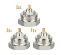 Paquete de 3 adaptadores de válvula termostática para válvulas de radiador | Convertidor de radiador de latón cromado para válvulas Oventrop anteriores a 1998, para Smart Head 3,71 x 3 x 2,59 cm