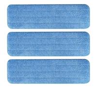 Paquete de 3 almohadillas de limpieza de microfibra para mopa Bona Mop Bule, almohadillas de repuesto para pisos de madera dura, lavables a máquina