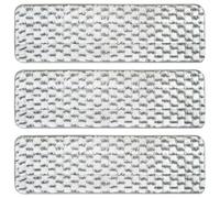 Paquete de 3 almohadillas de limpieza de microfibra para mopa Bona para mopa blanca y gris de 18 pulgadas, almohadillas de microfibra reutilizables para fregona de 18 pulgadas, almohadillas de
