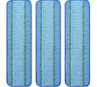 Paquete de 3 almohadillas de limpieza profunda para la familia de fregonas Bona, lavables y reutilizables, almohadilla de limpieza de microfibra para madera dura y multisuperficie