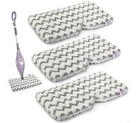 Paquete de 3 almohadillas de microfibra para mopa de vapor compatibles con Shark S3501/S3601/SE450, 126 x 7 pulgadas, repuesto lavable para limpieza de suelos duros en el hogar