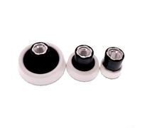 Paquete de 3 almohadillas de respaldo de pulido de 1, 2, 3 pulgadas con rosca de 5/8-11, soporte de disco de lijado de esponja de espuma para lijadora orbital, placa de amortiguación de detalles para